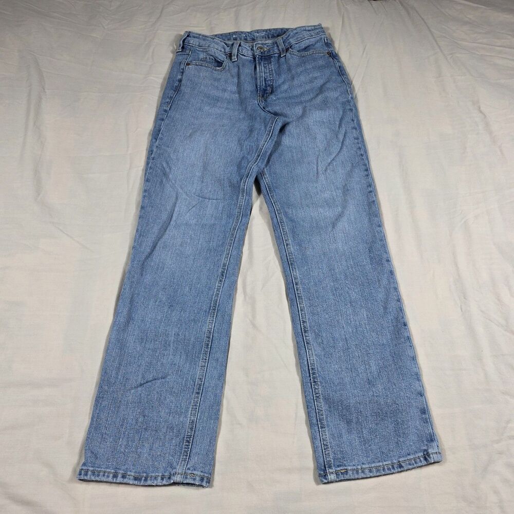 Old Navy Straight Leg Extra High Rise Blue Jeans Women's Size 6